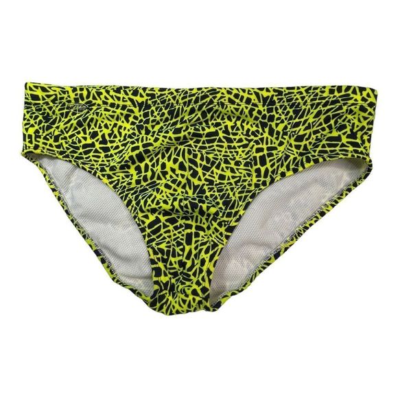 Tibu Other - TIBU Neon Yellow with Black Swim Trunks Size Large